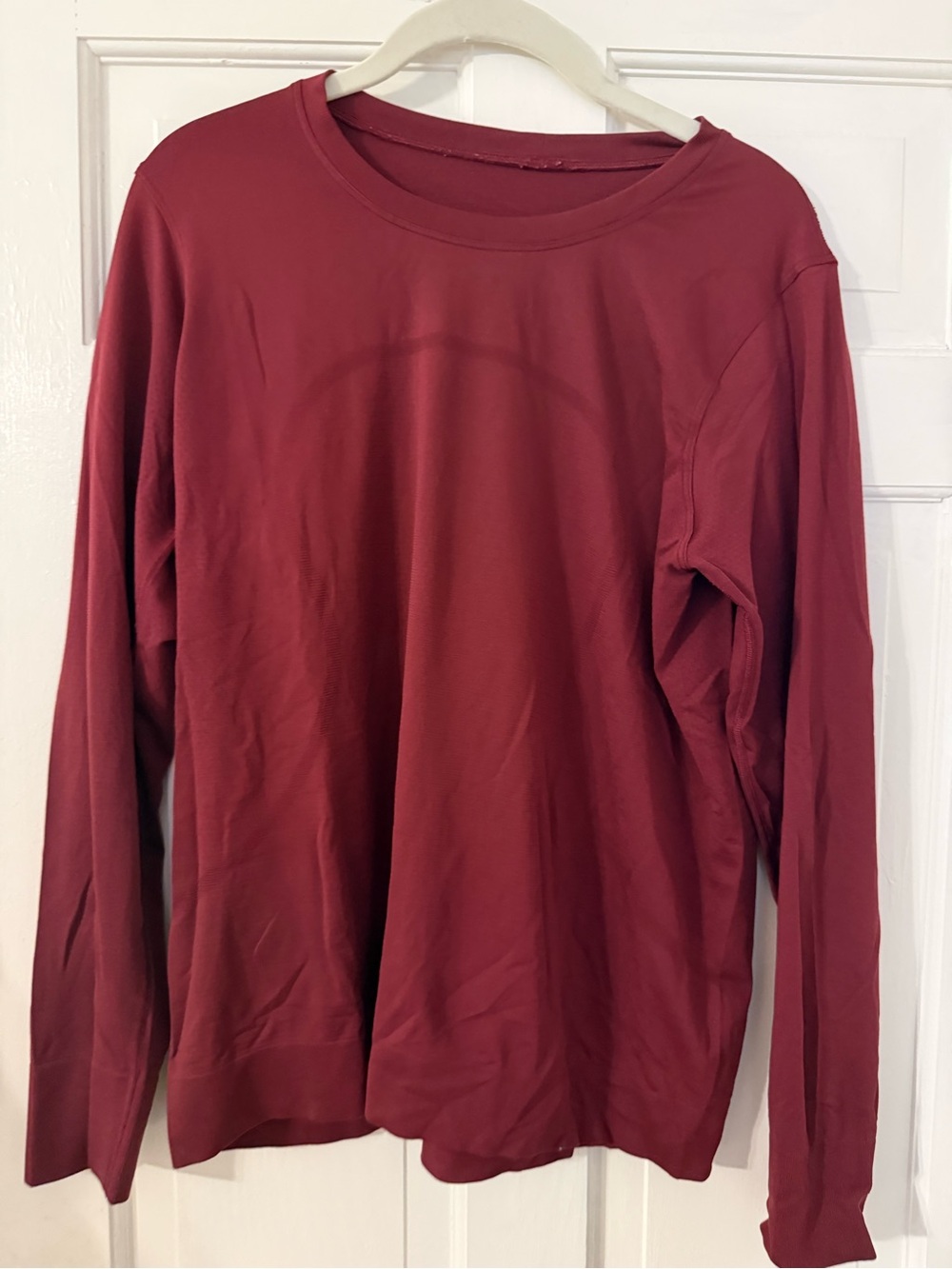 lululemon athletica Relaxed Swiftly Long-Sleeve Crew in Deep Burgundy